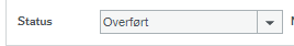 Skjermbilde av status for timeliste