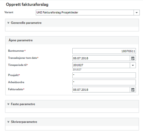 Skjermbilde av "opprett fakturaforslag"